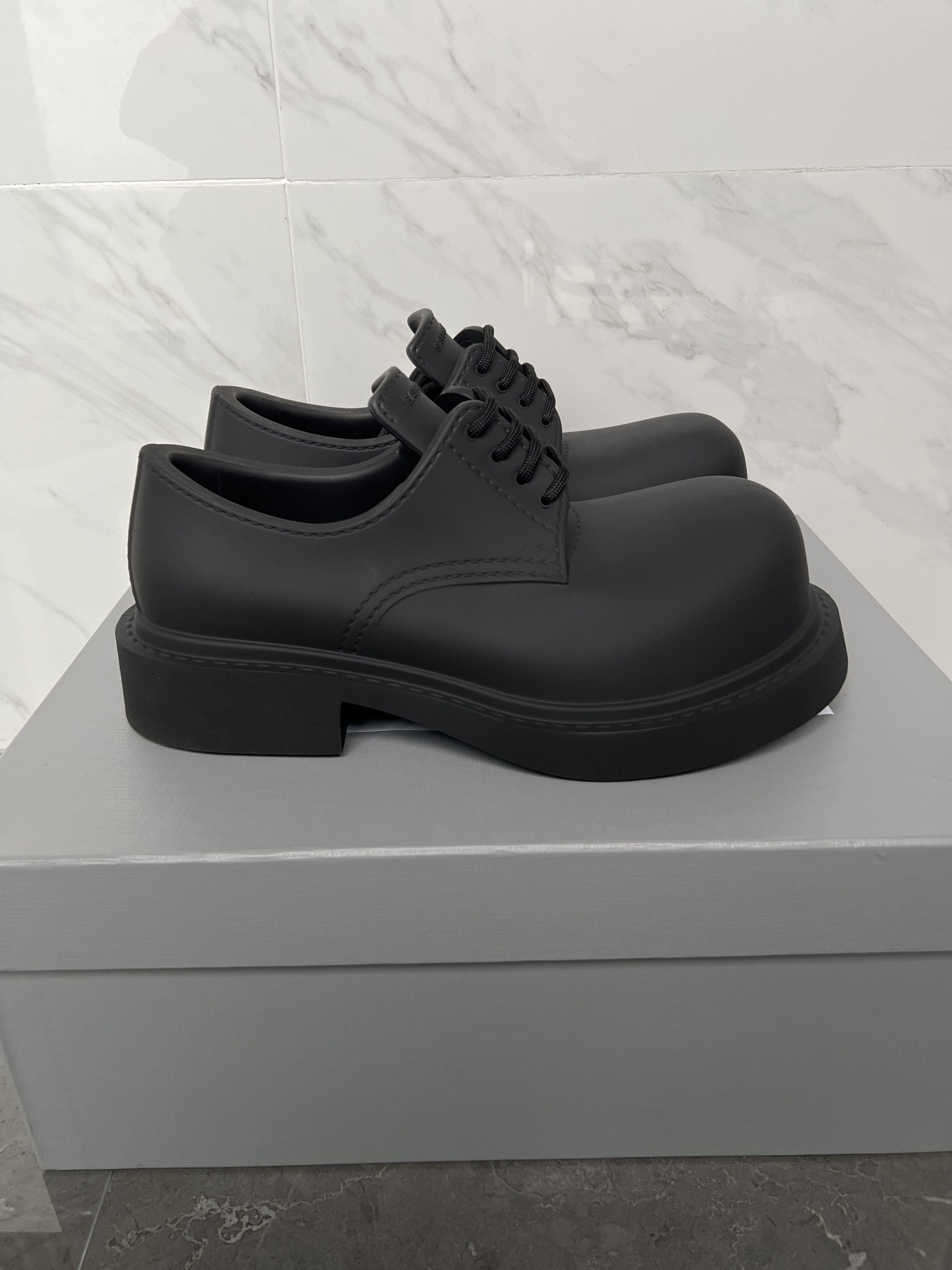 Balenciaga Xl Army Derby Shoes Full Eva In Black