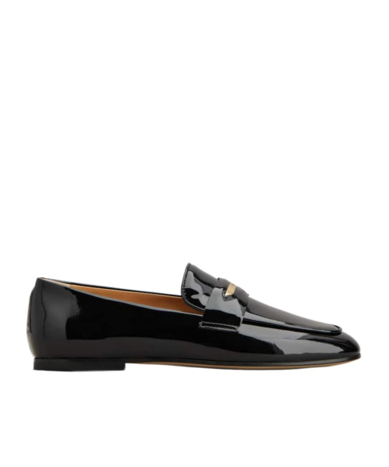 Tod's Round-head Clip-on Loafers In Black