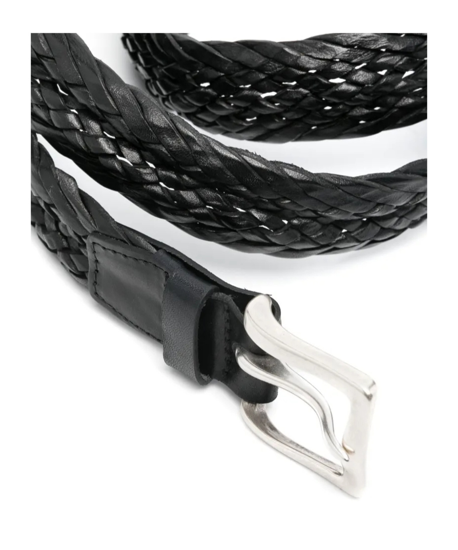 Orciani Toledo Leather Belt In Black
