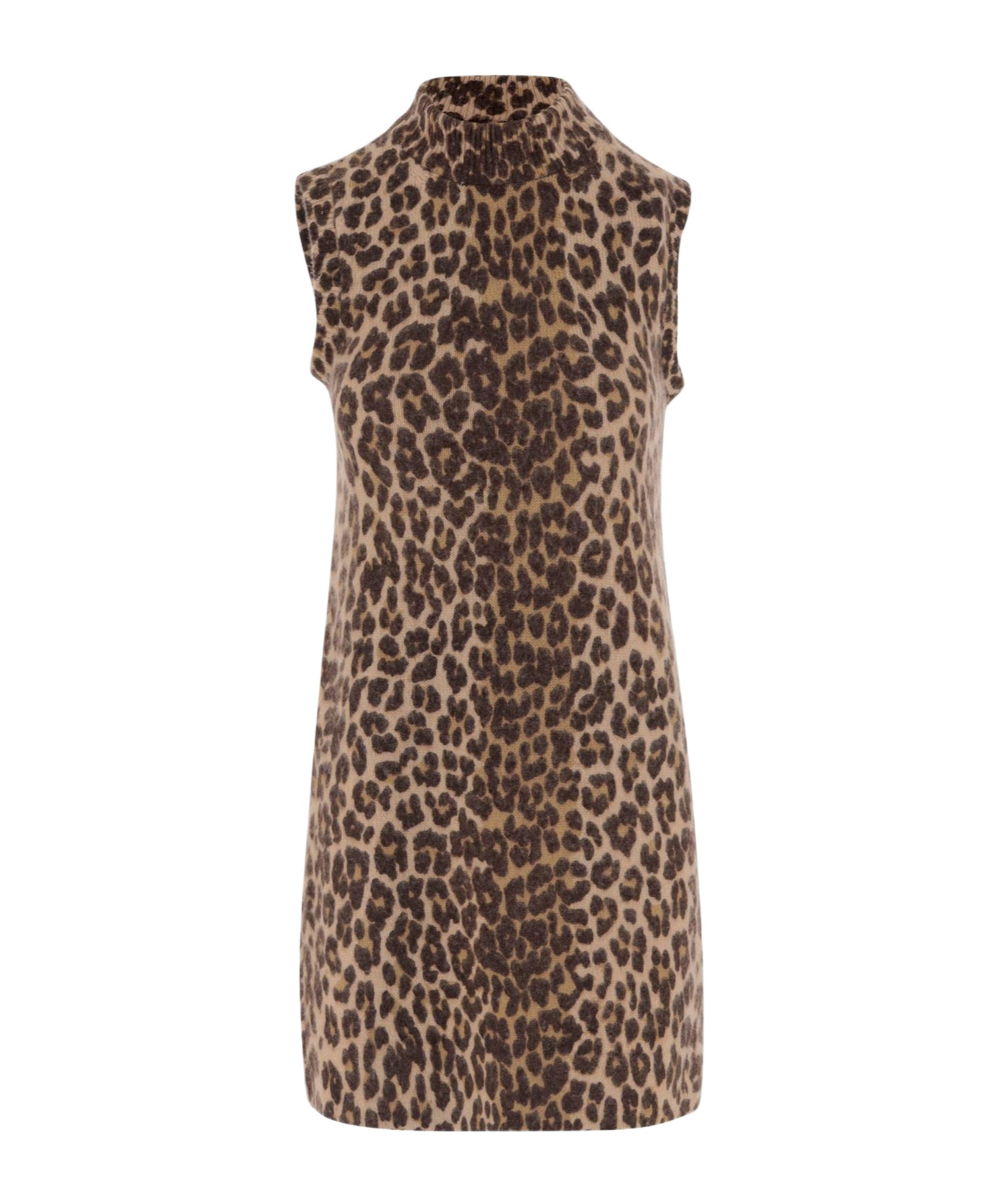 Celine Sleeveless Dress In Brown