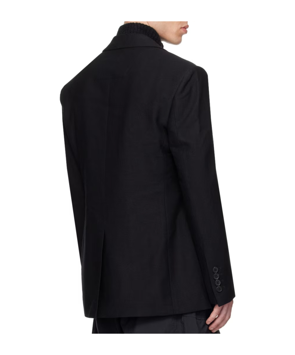 Juunj Single-breasted Long-sleeved Blazer In Black