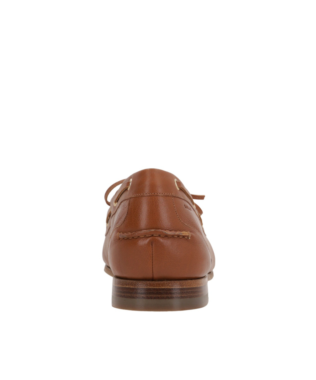 Shop Bally Round Head Loafer Shoes In Brown