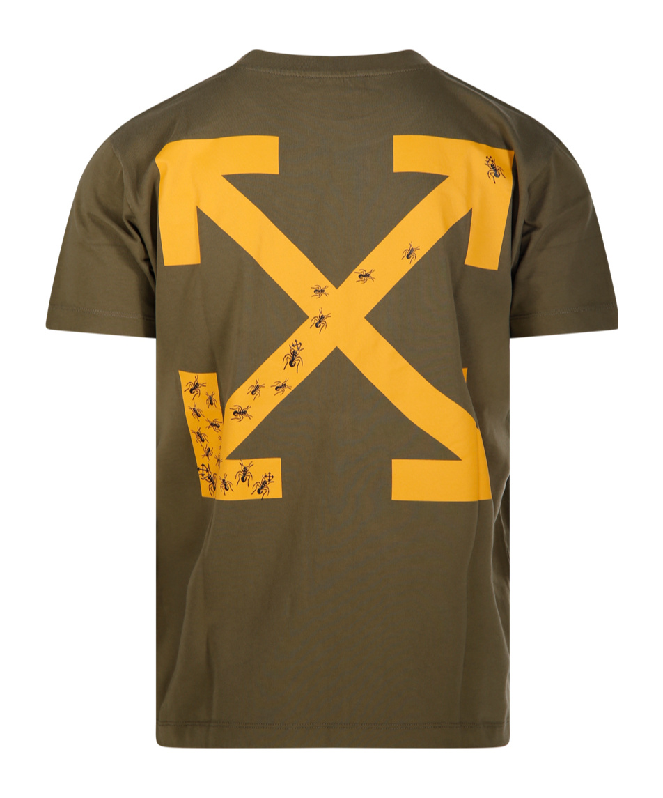 Off-white Short-sleeved T-shirt In Green