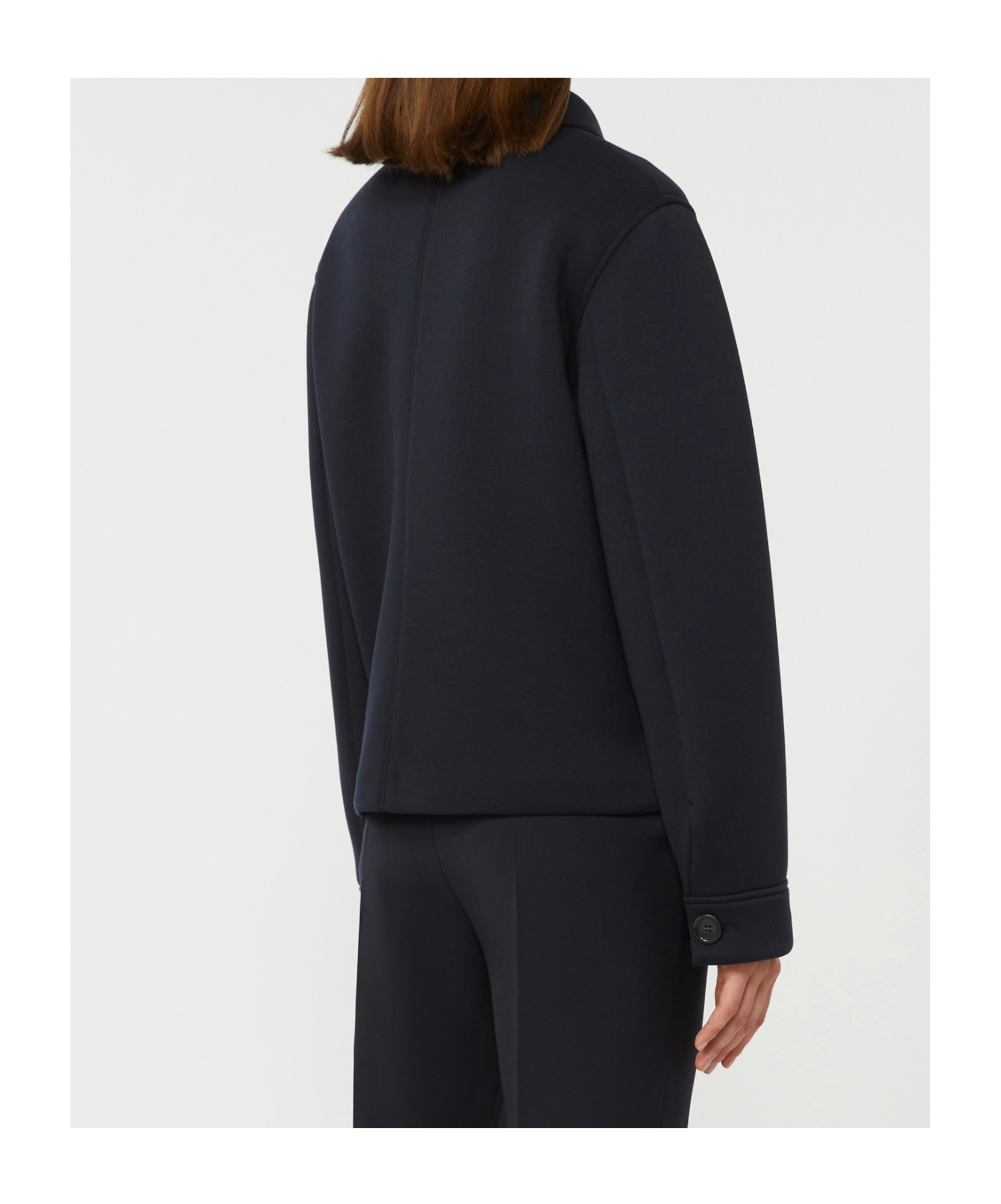 Max Mara Flap-pocket Buttoned Jacket In Blue
