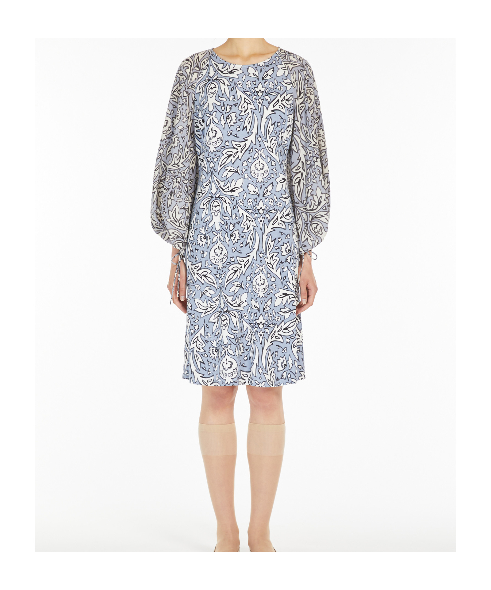 Weekend Max Mara Print Dress In Gray
