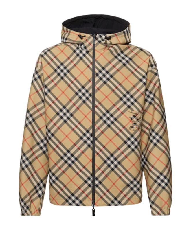 Burberry Ekd Reversible Jacket In Burgundy