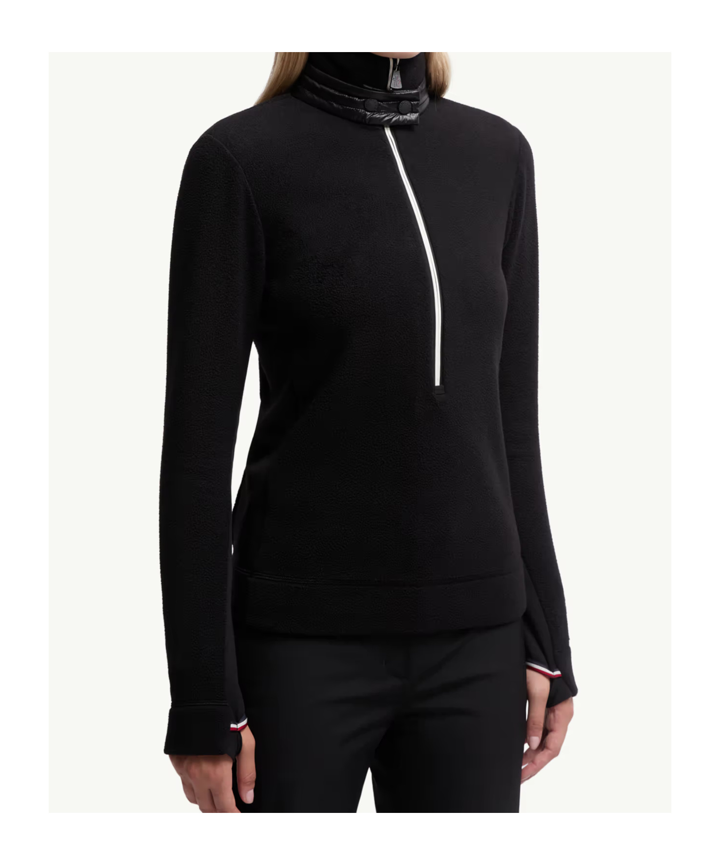 Moncler Half-zip Sweatshirt In Black