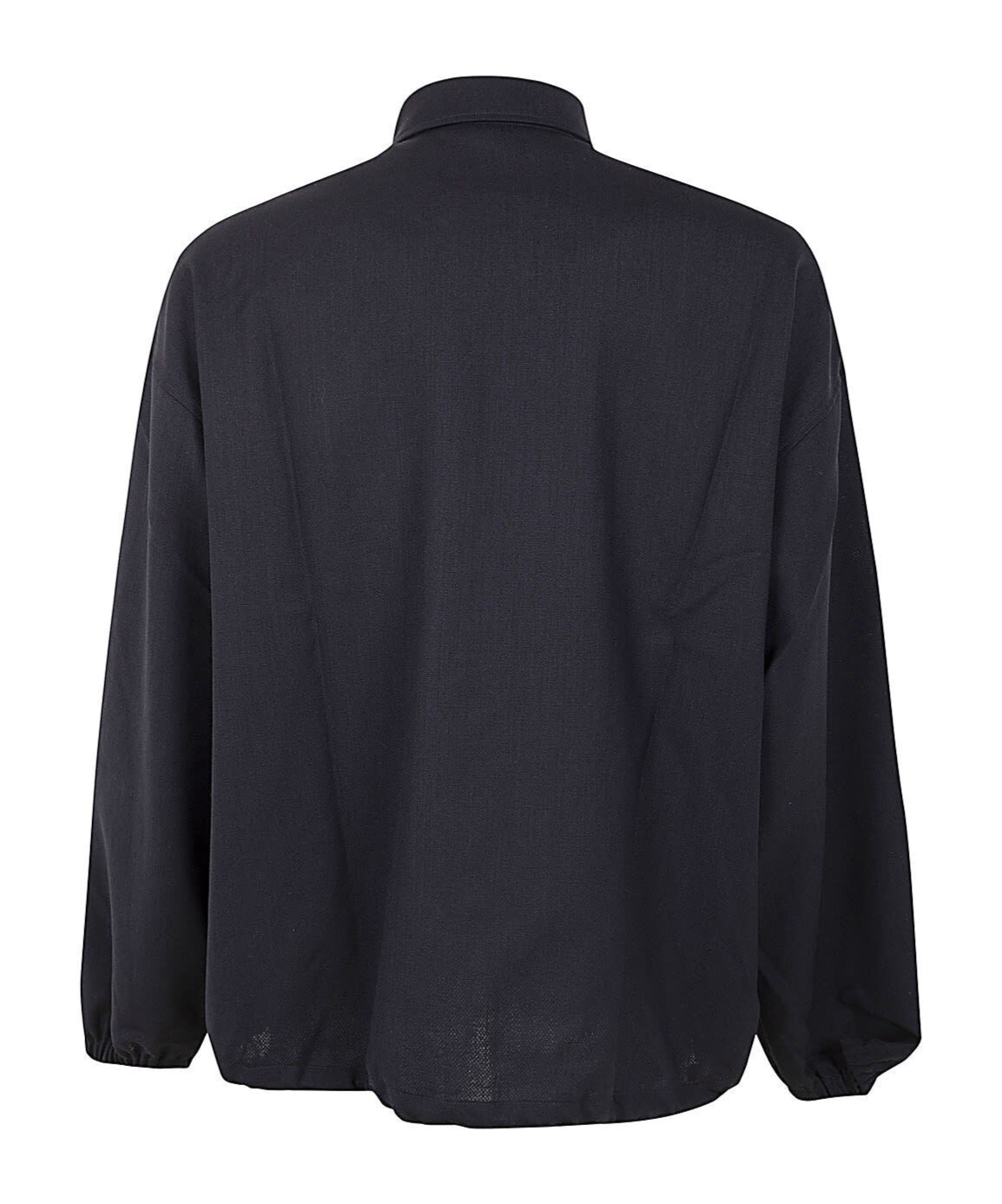 Studio Nicholson Long Sleeved Drawstring Hem Jacket In Black