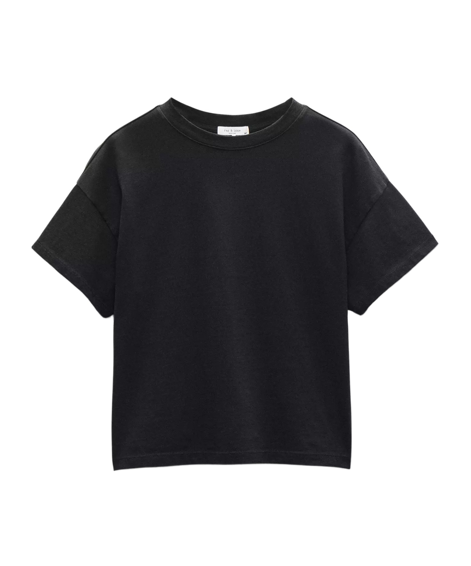 Rag & Bone Kelly Boxy Jcotton T-shirt In Black