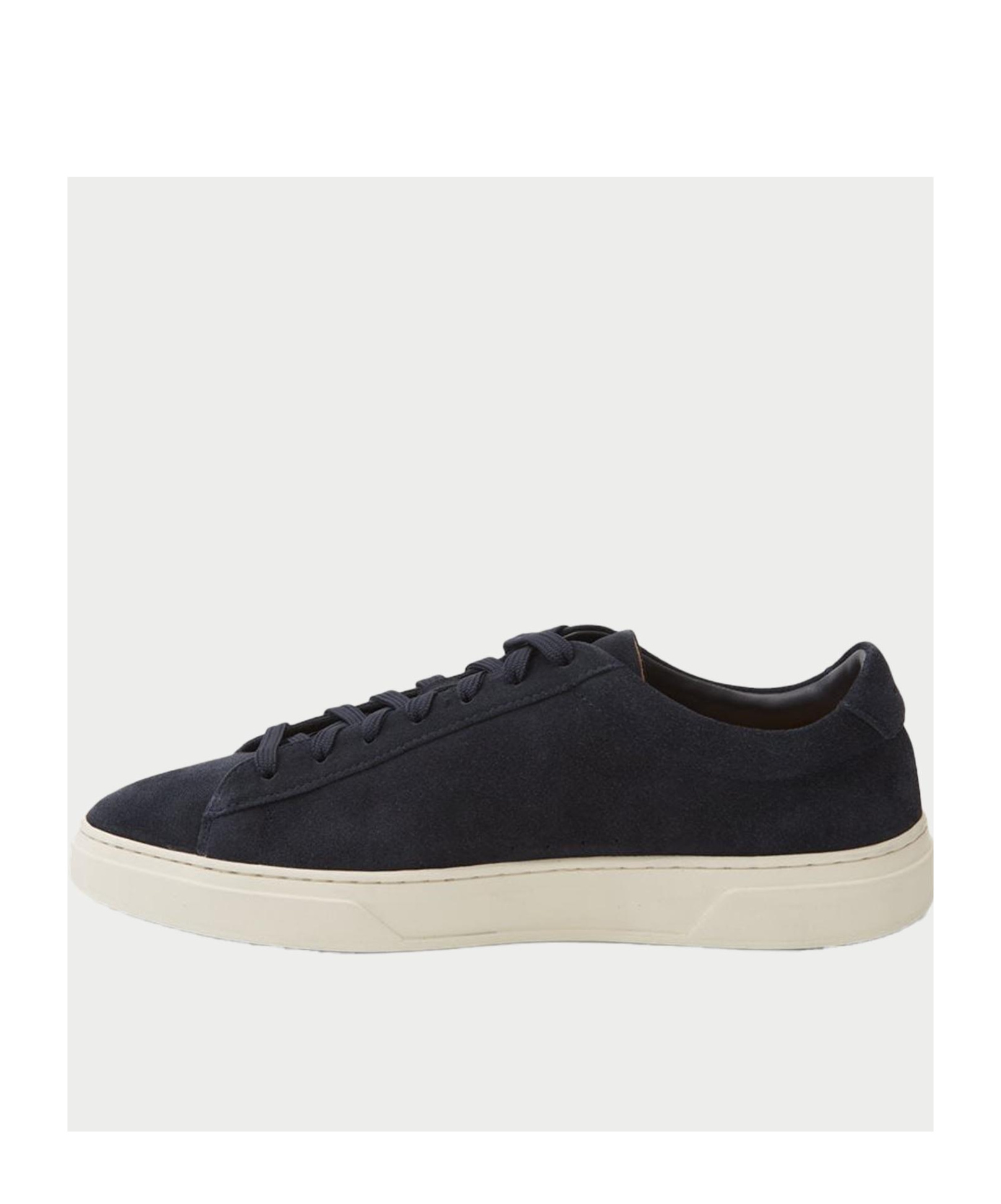 Hugo Boss Boss Men's Low-top Sneakers In Suede In Blue