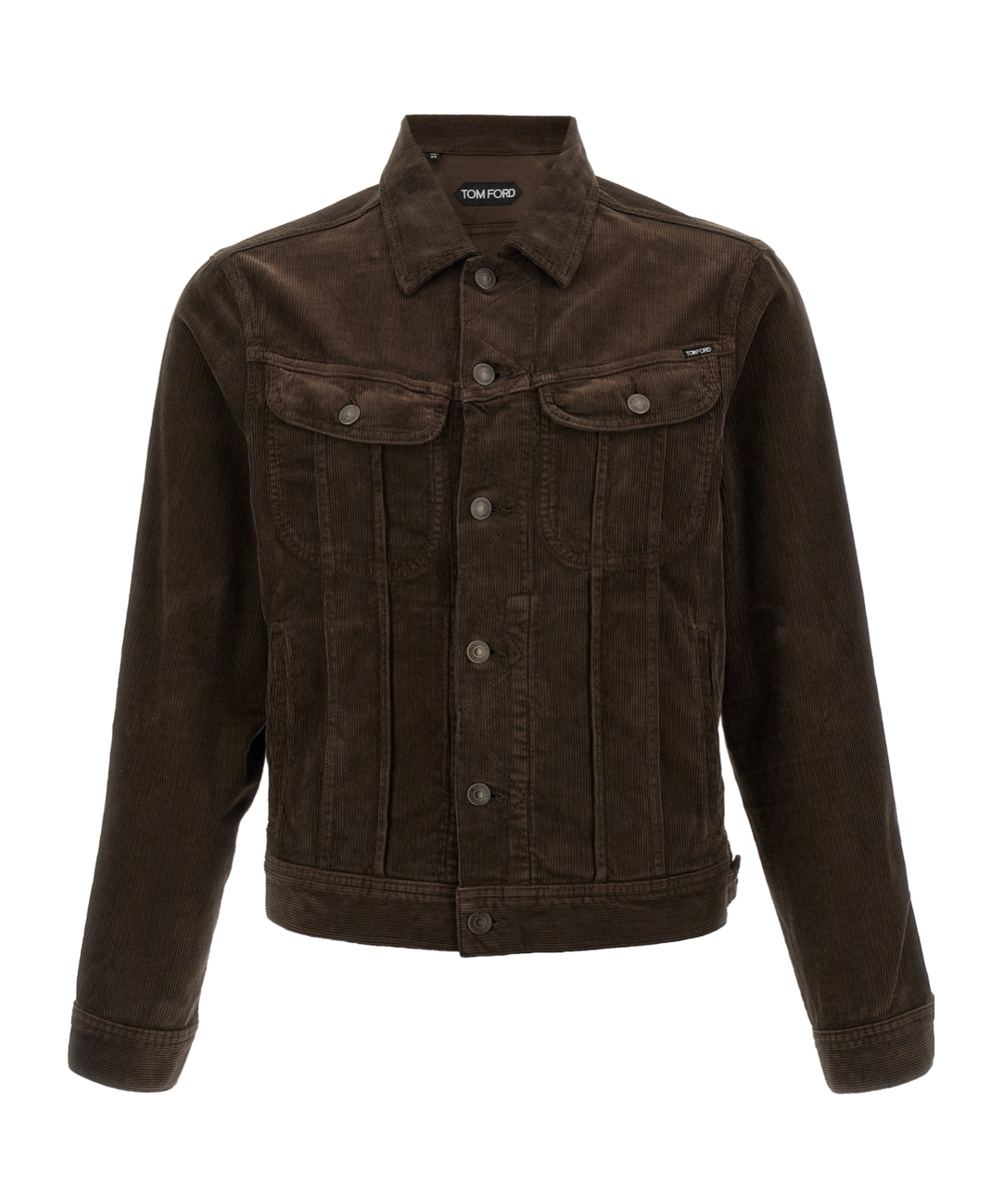 Tom Ford Slim-fit Cotton-blend Corduroy Jacket In Brown