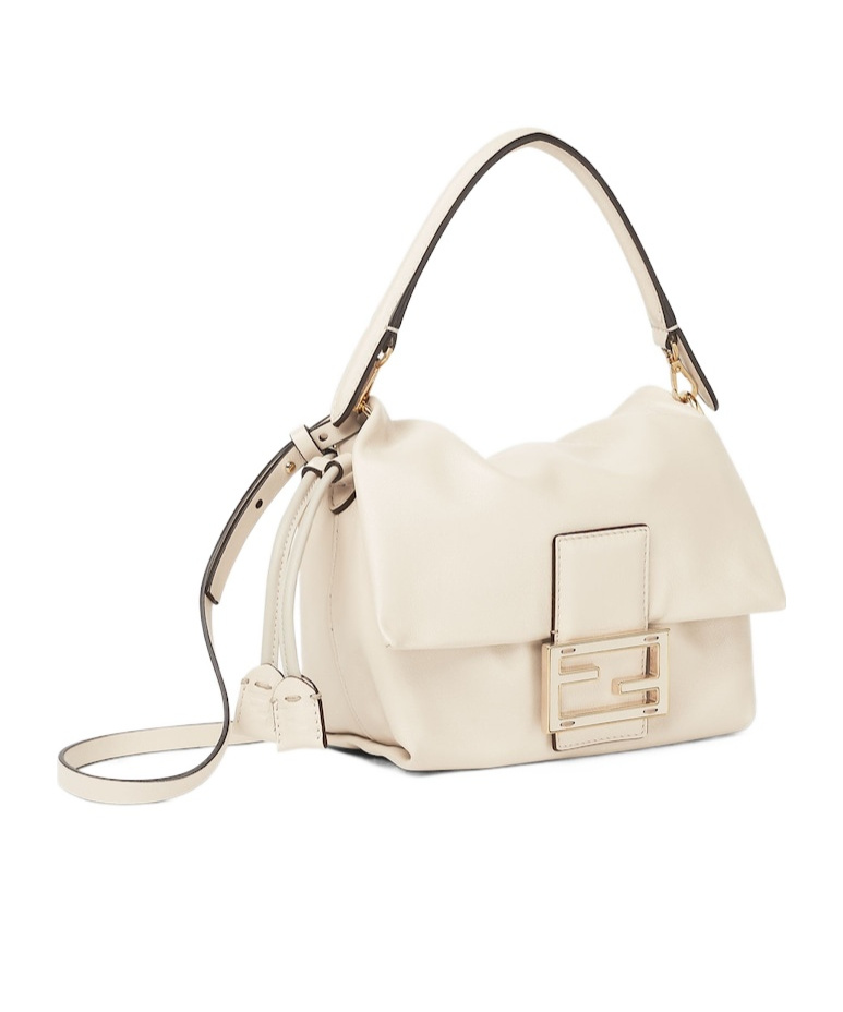Fendi Camelia Nappa Leather Mini-bag In White