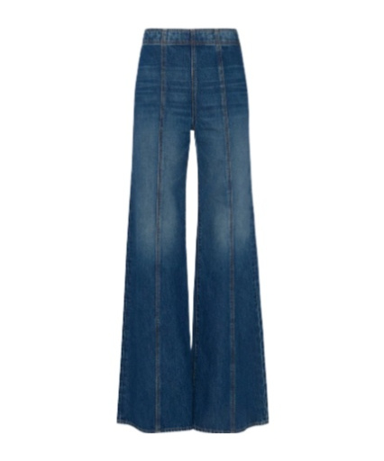 Ulla Johnson Wide-leg Jeans In Blue