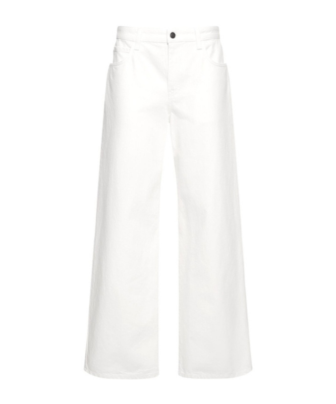 The Row Eglitta Wide Cotton Denim Jeans In White