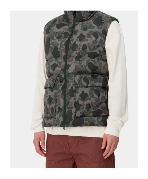 Shop Carhartt Camouflage Pattern Vest In Black