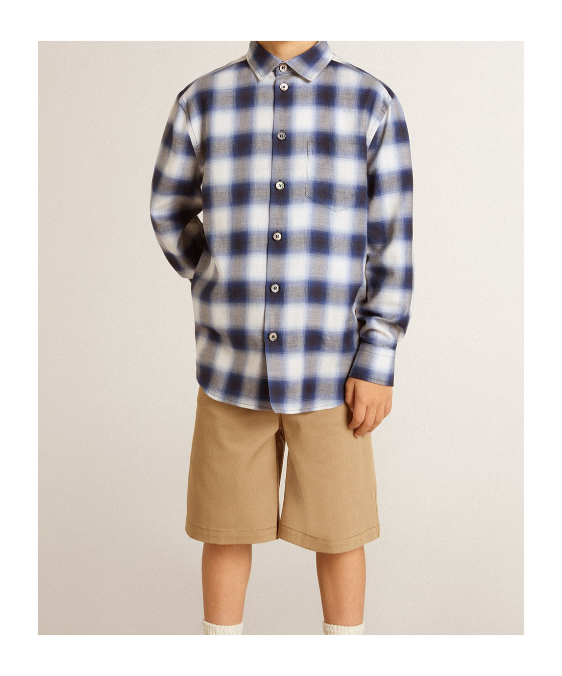 Golden Goose Long-sleeved Shirt In Gray