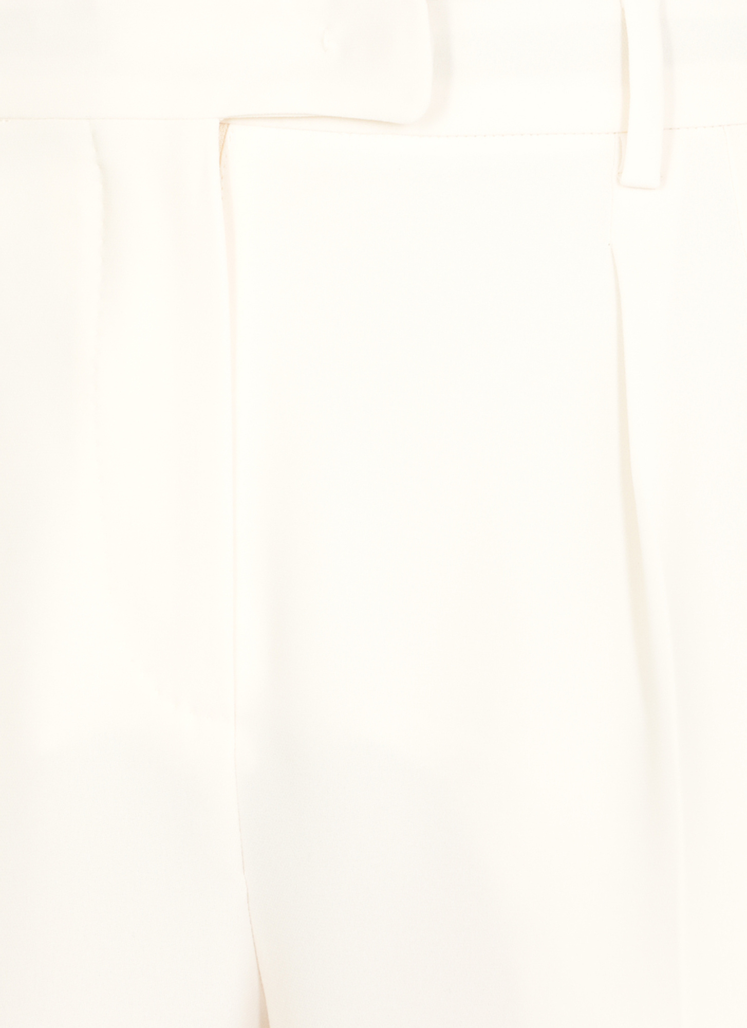 Max Mara Waistband Loop Casual Pants In White