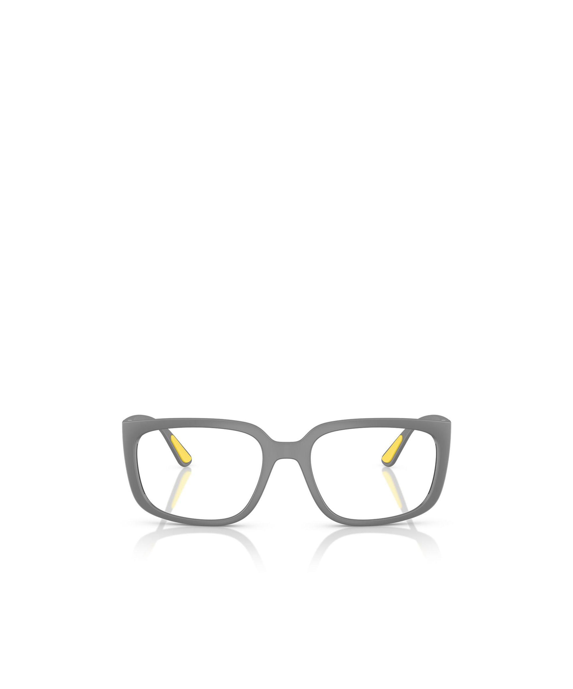 Ray Ban Geometric Flat Mirror In Gray