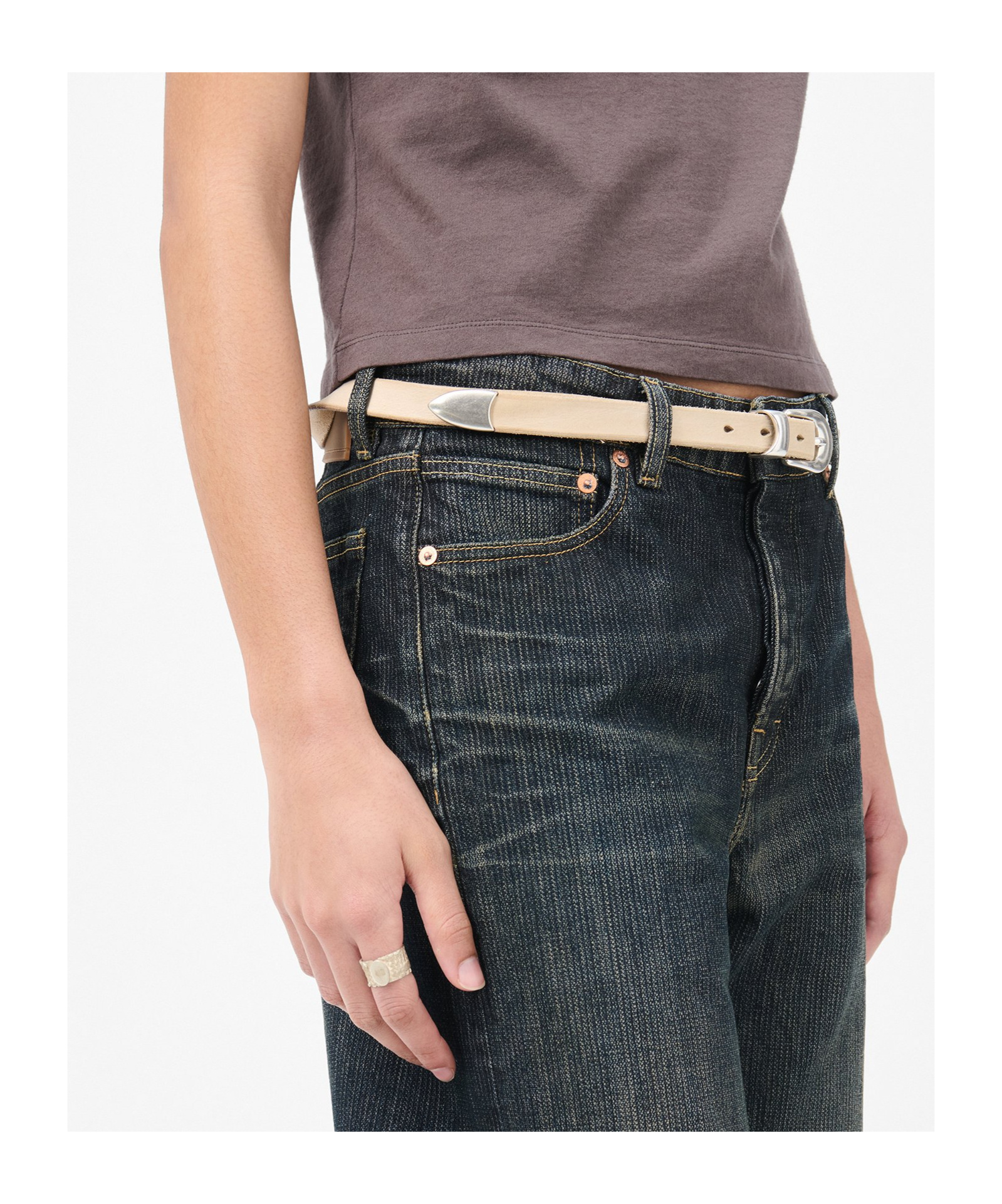 Our Legacy 2 Cm Belt In Brown
