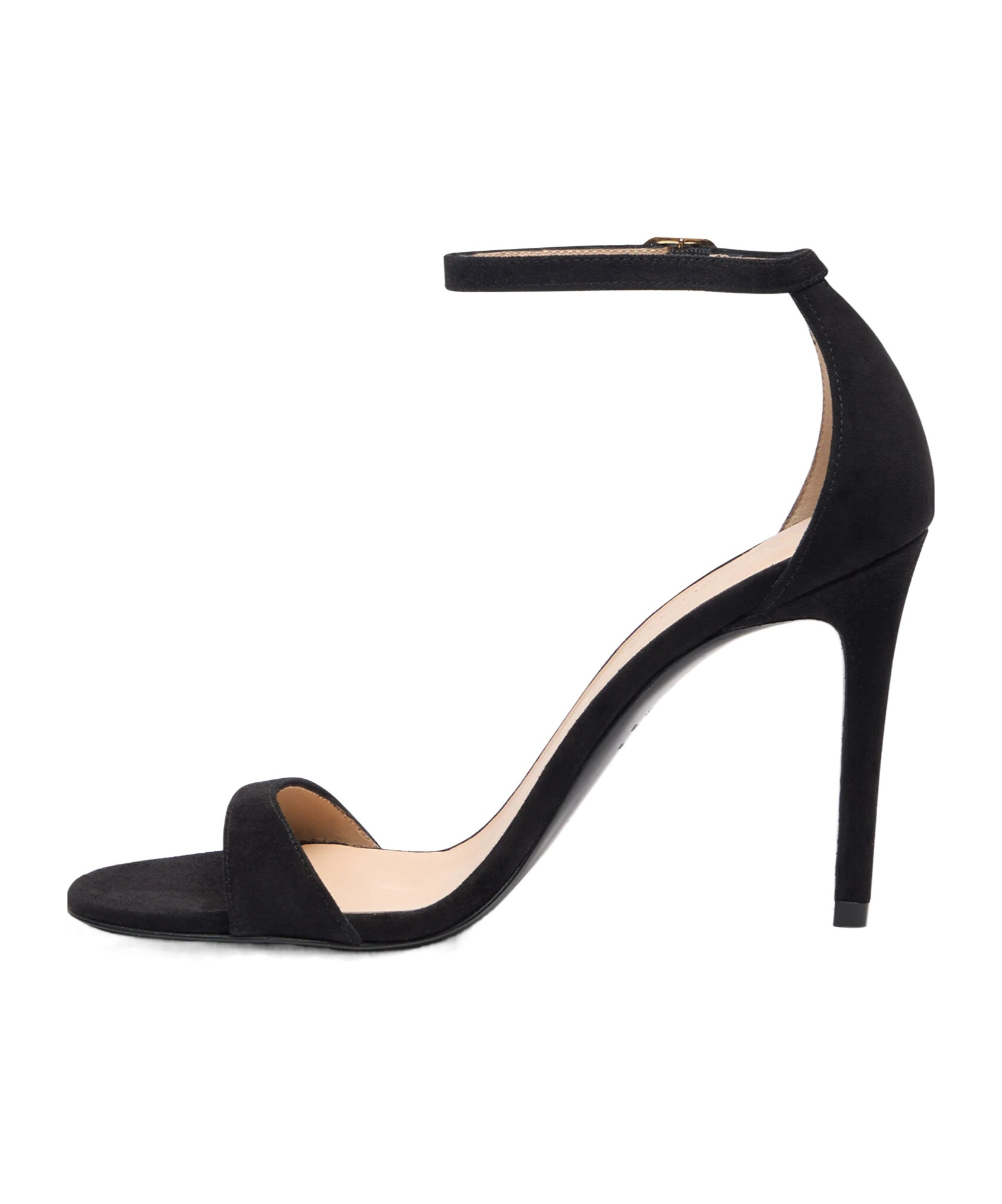Stuart Weitzman Nudist Ii Sandals In Black Suede