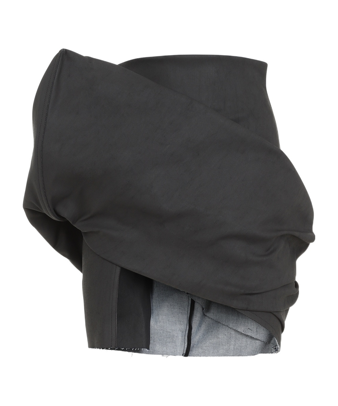 Rick Owens Draped Mini Skirt Women In Black