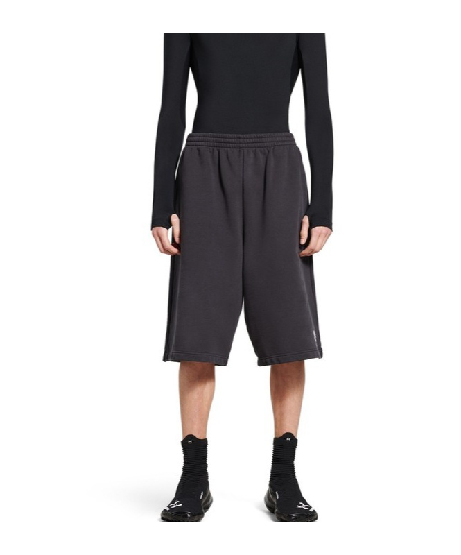 Balenciaga Black Fleece Collab Under Armour Shorts In Purple