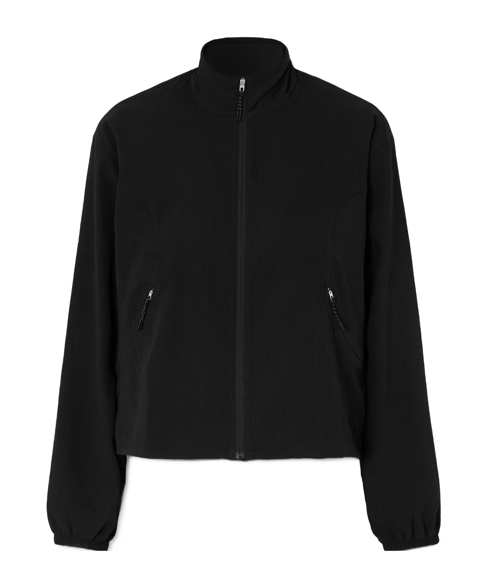 On Crinkled-shell Jacket In Black