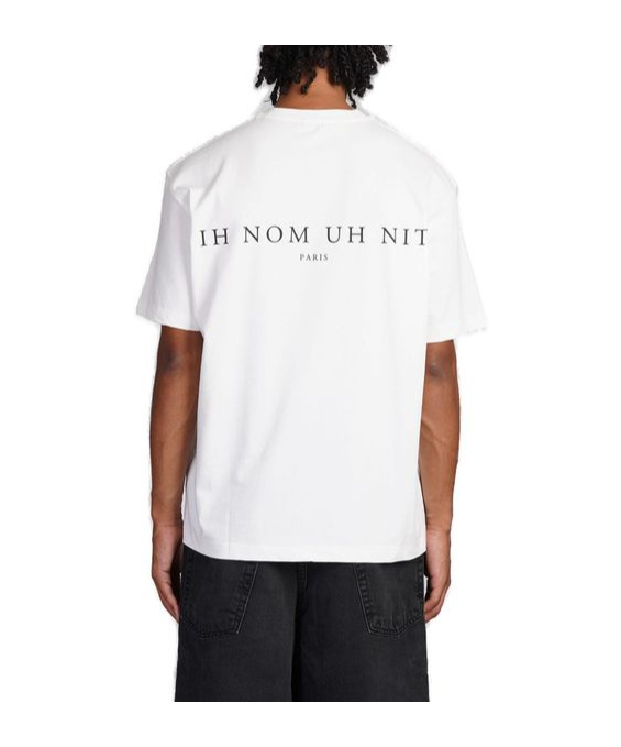 Shop Ih Nom Uh Nit Graphic Printed Crewneck T-shirt In White