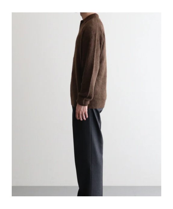 Auralee Long-sleeved Sweater In Brown