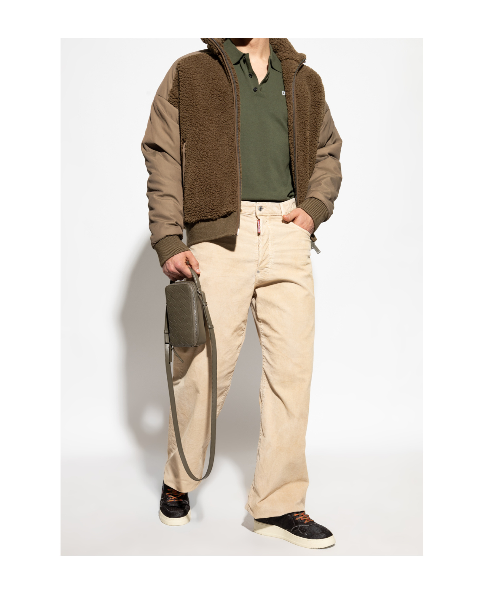 Dsquared2 Long Sleeve Casual Jacket In Brown