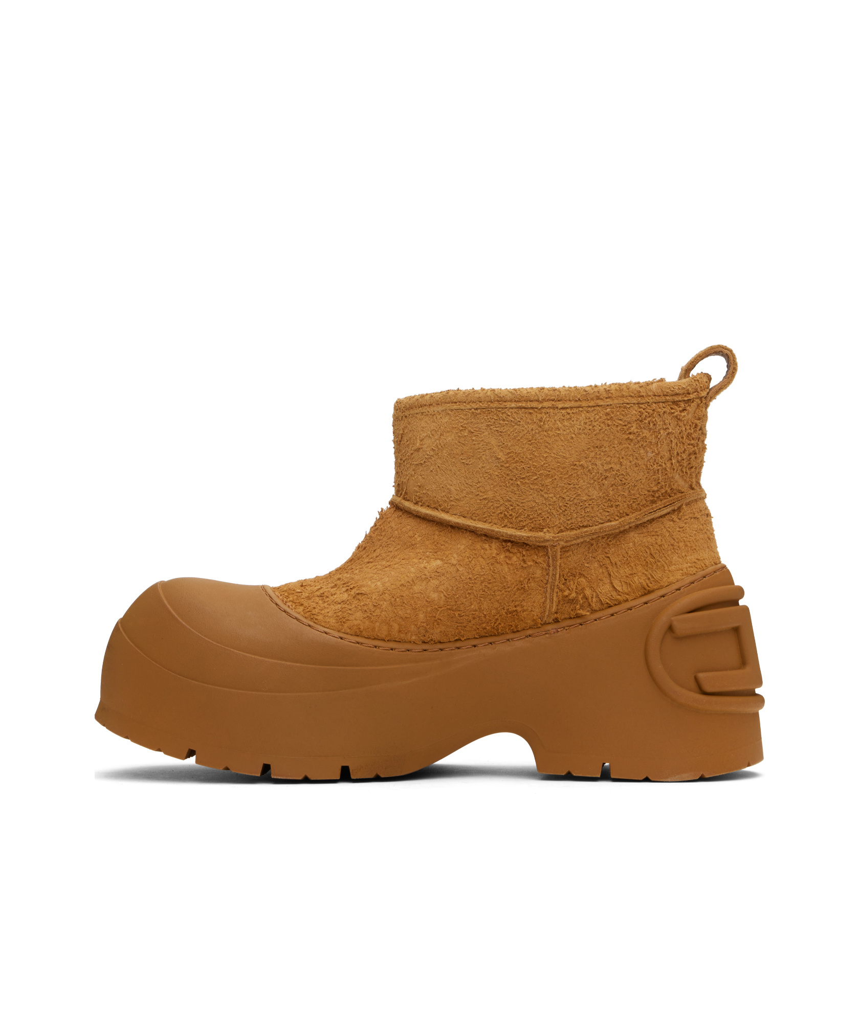 Diesel Tan D-donald Montone Chelsea Boots In Brown