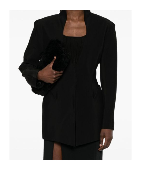 Mugler Tailored Jacket With Structured Shoulders