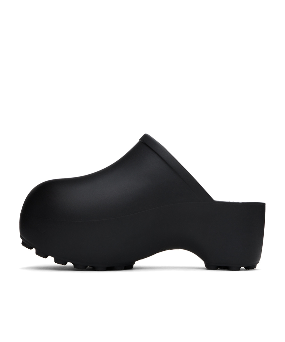 Praying Platform Mules In Black