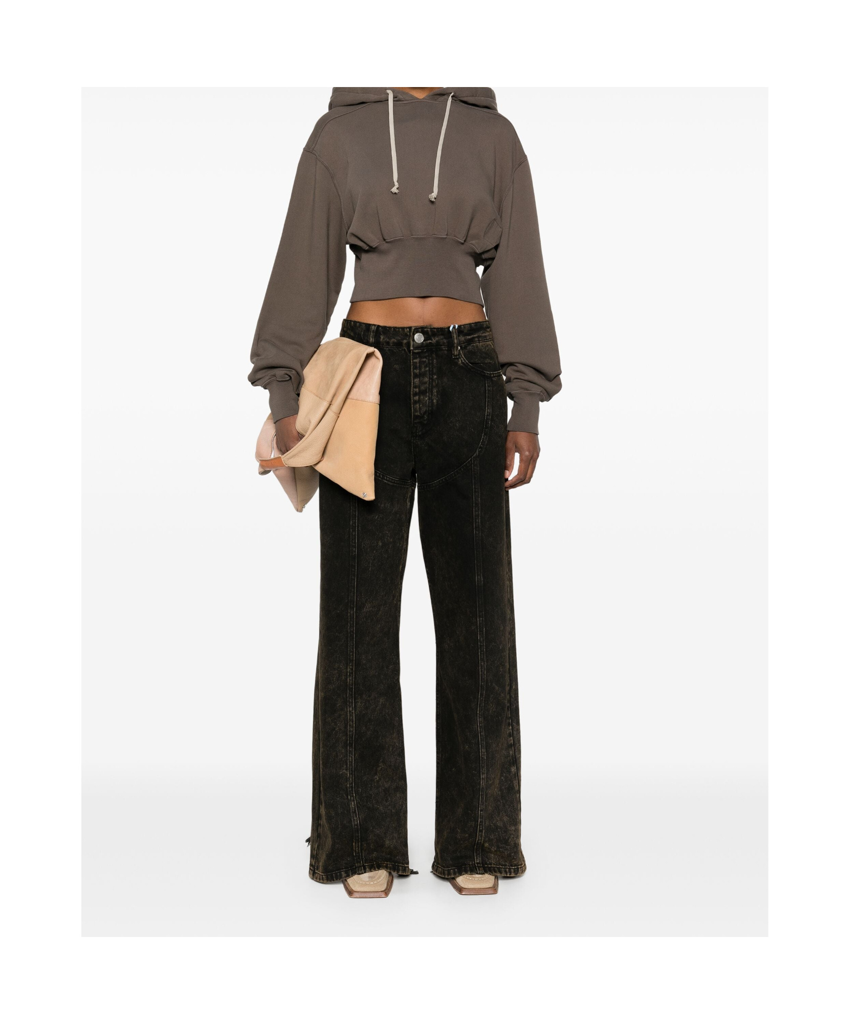 Rick Owens Drkshdw Tatlin Hoodie In Green