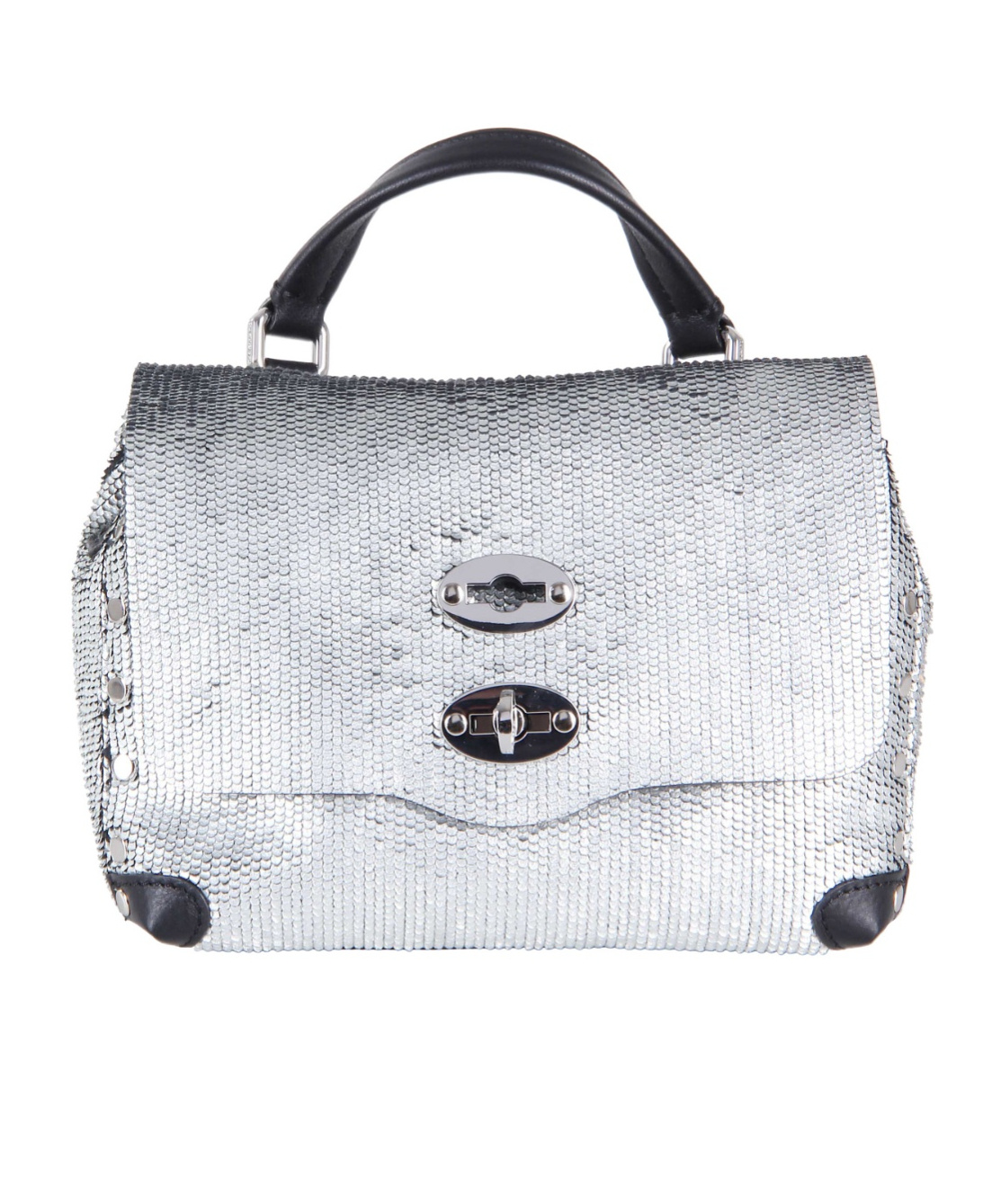 Zanellato Top Handle Shoulder Bag In Silver