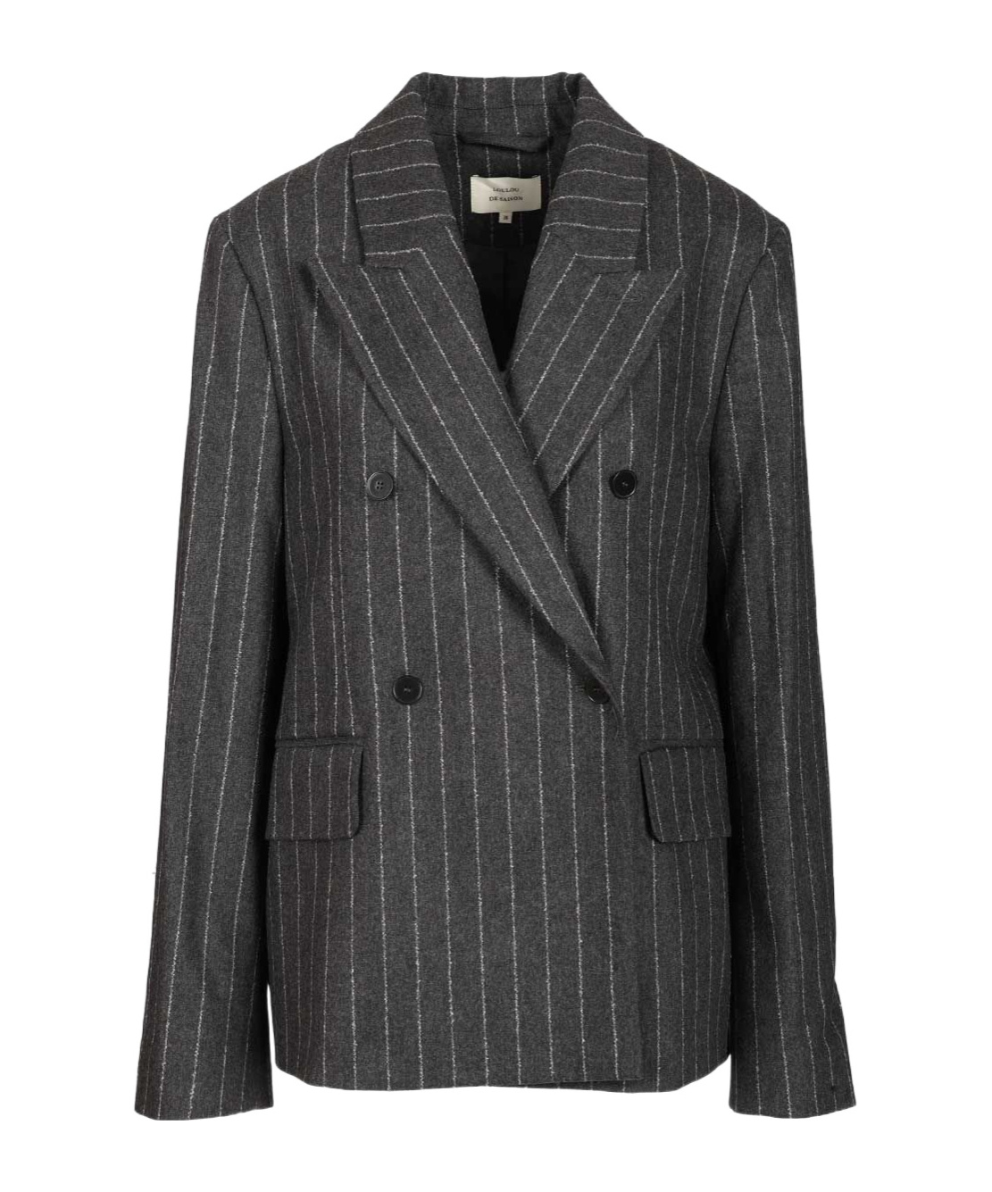 Loulou Studio Kalen Double Breasted Jacket In Black