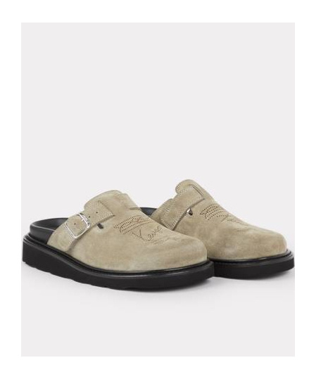 Kenzo Logo Muller Shoes In Green