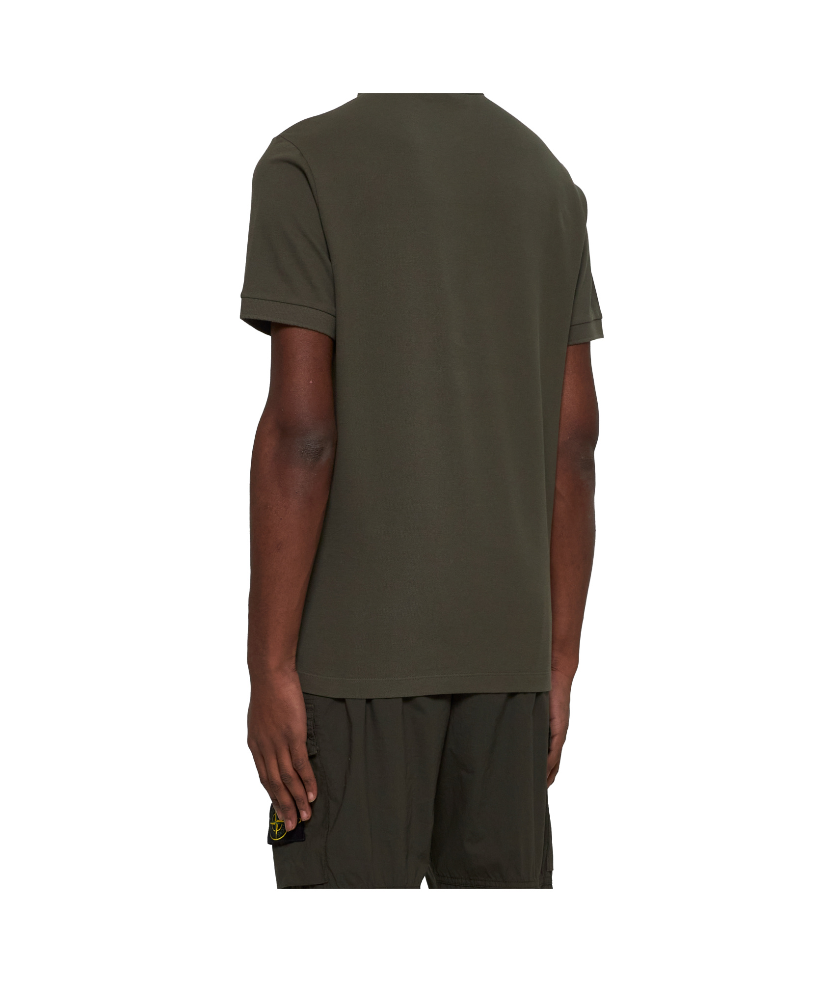 STONE ISLAND STONE ISLAND LOGO PATCH SHORT-SLEEVED POLO SHIRT