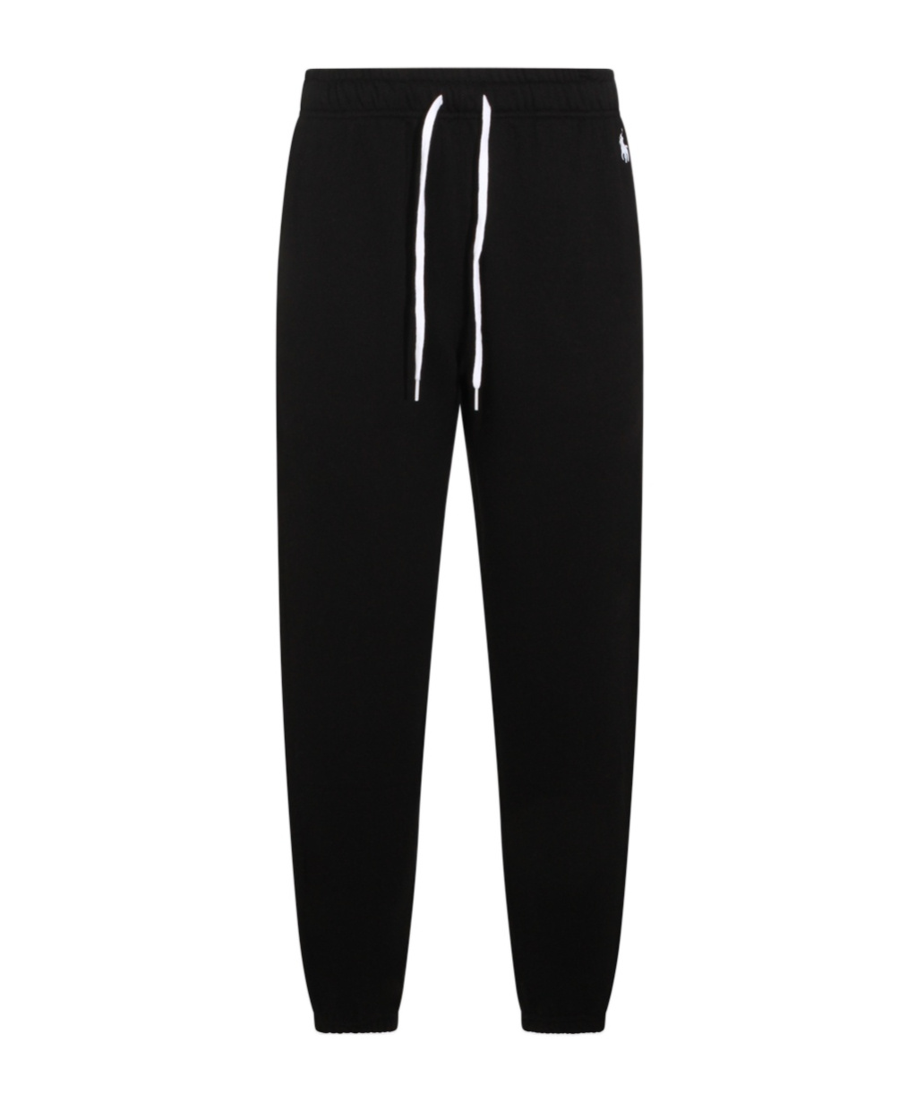 Polo Ralph Lauren Drawstring Logo Detail Track Pants In Black