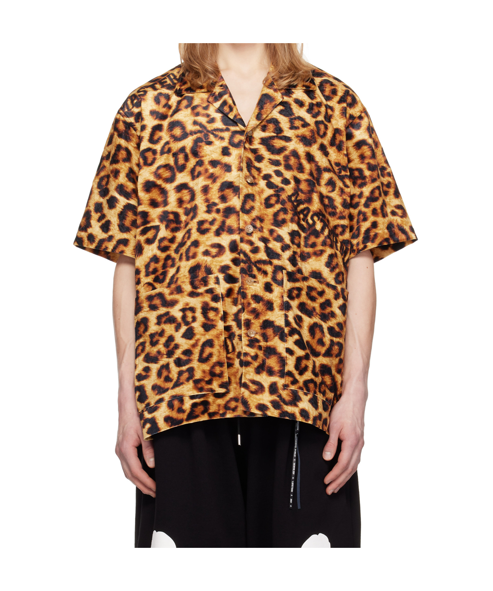Mastermind Japan Brown Leopard-print Shirt In Black