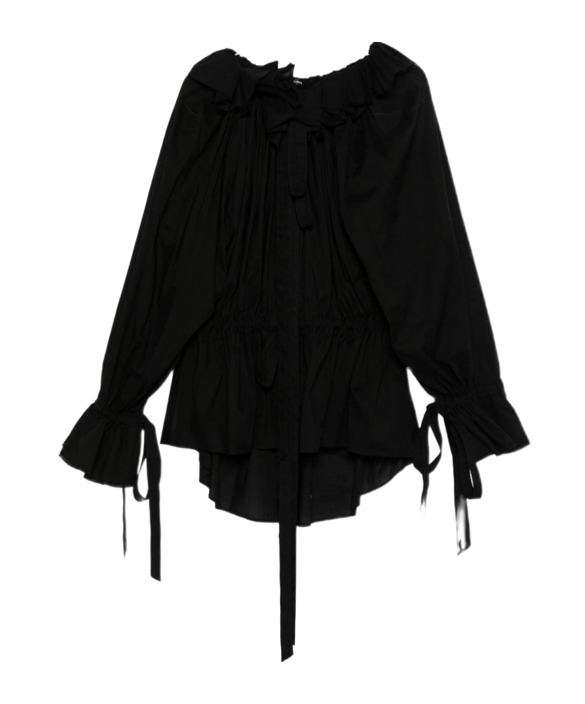 Ann Demeulemeester Bregje Ruffled Mini Dress In Black