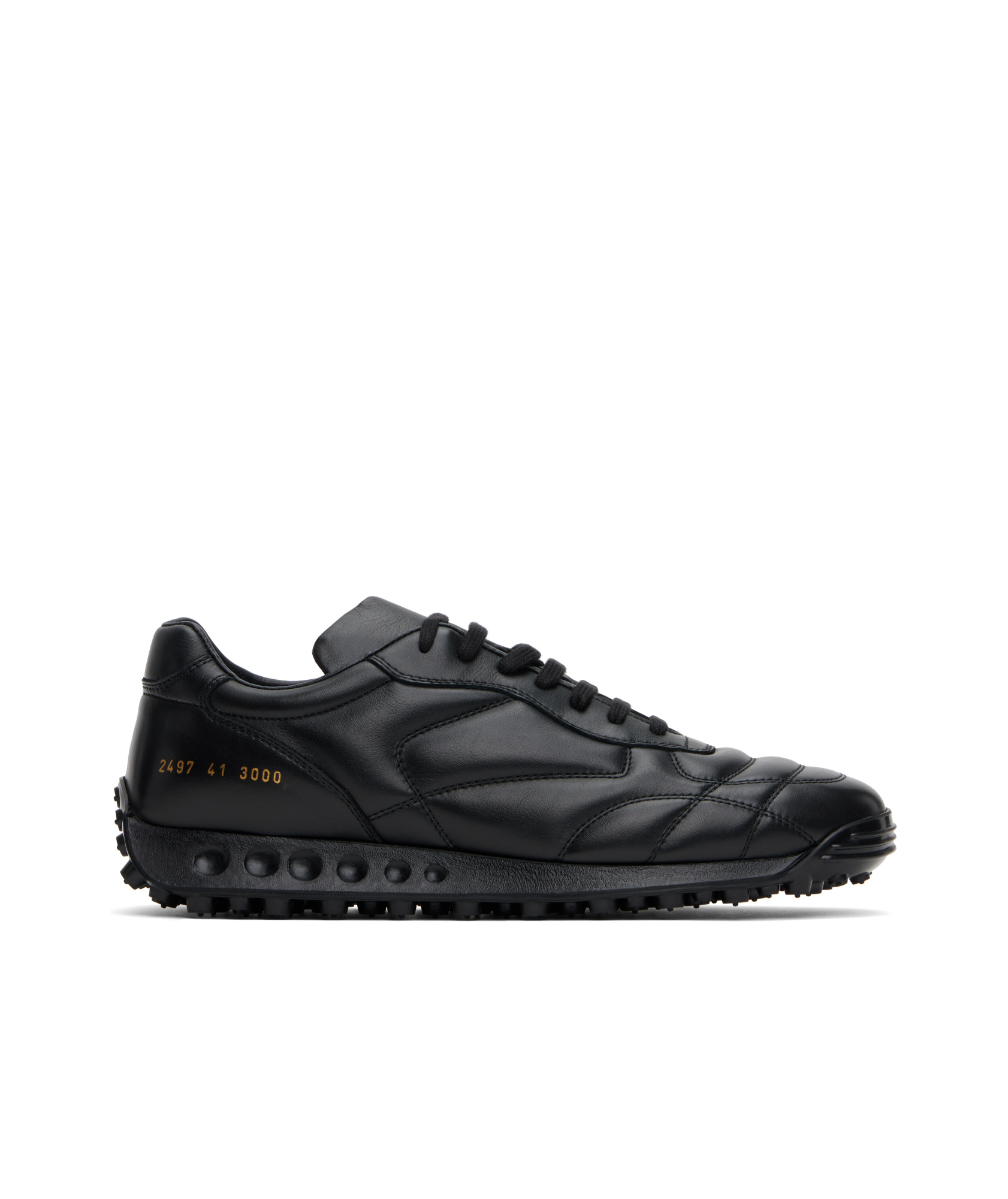 Common Projects Black Soccer Sneakers In Black