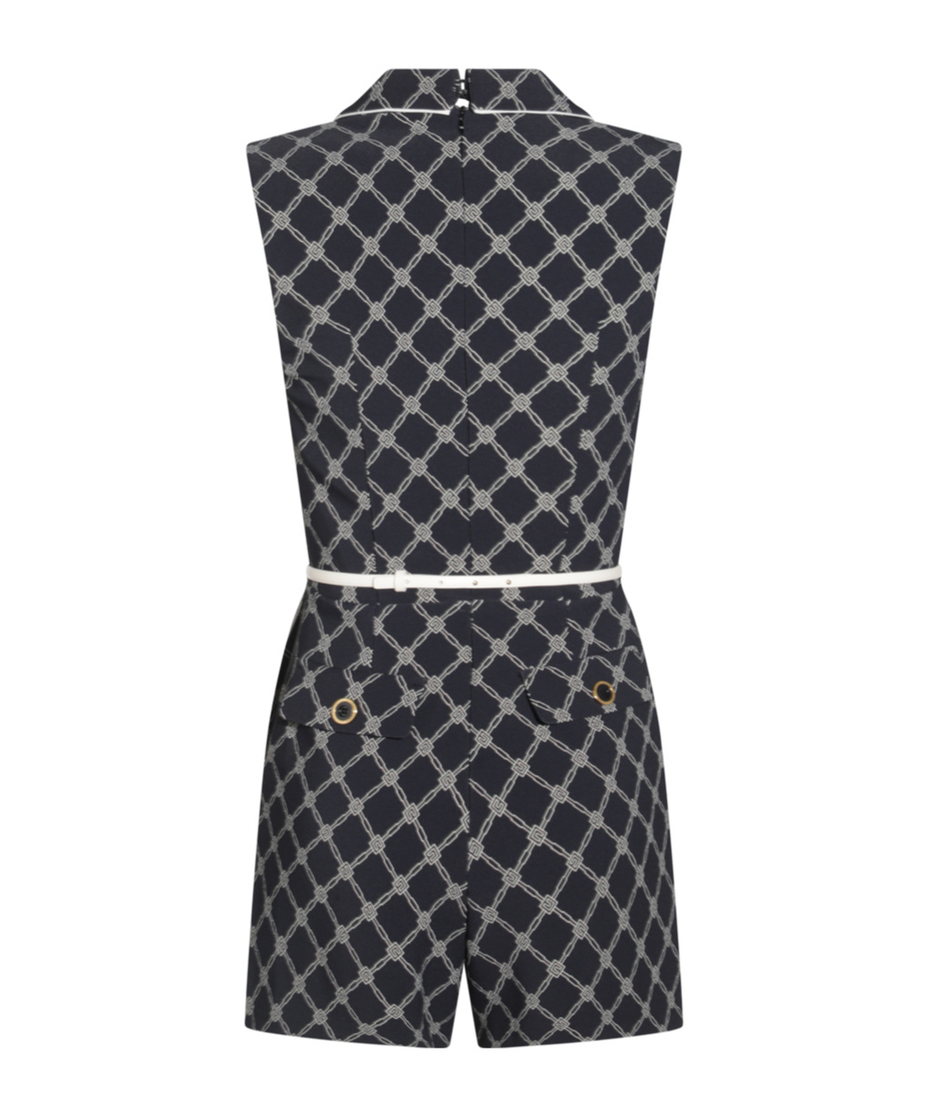 Elisabetta Franchi Black Jumpsuits In Multi