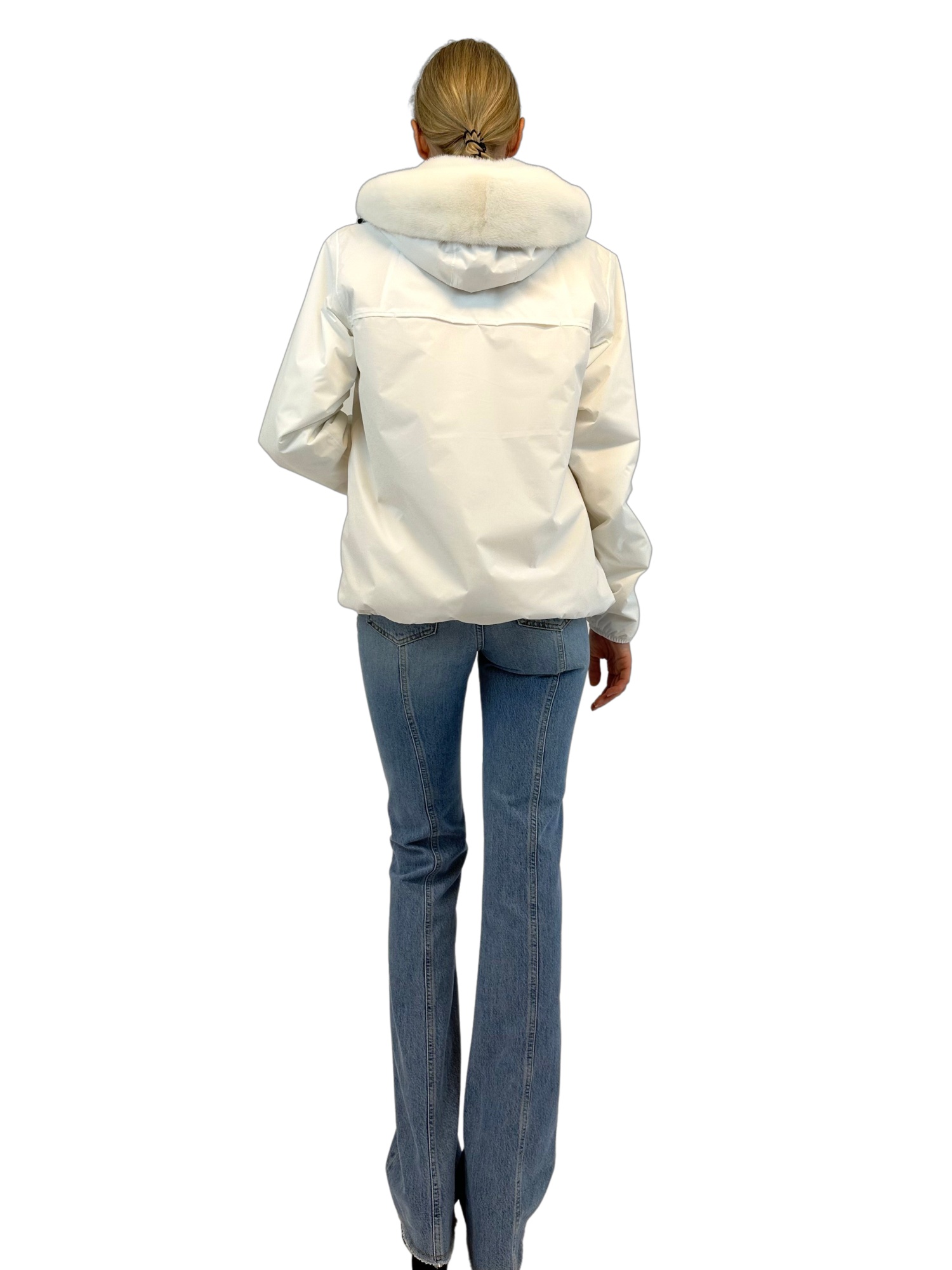 Liska Long-sleeved Fur In White