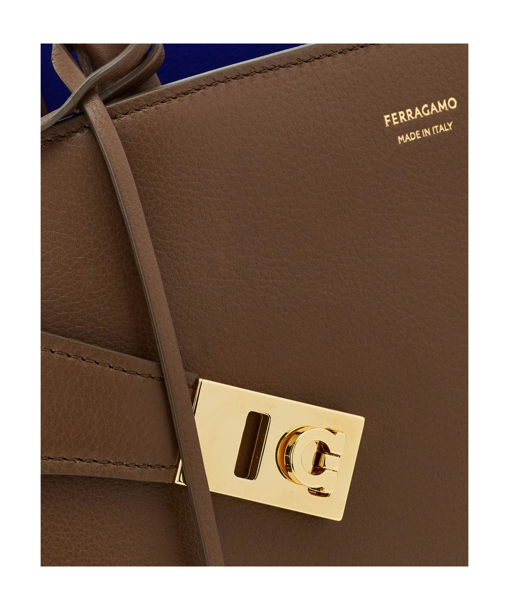 Ferragamo Hug Dual-handle Shoulder Bag In Brown