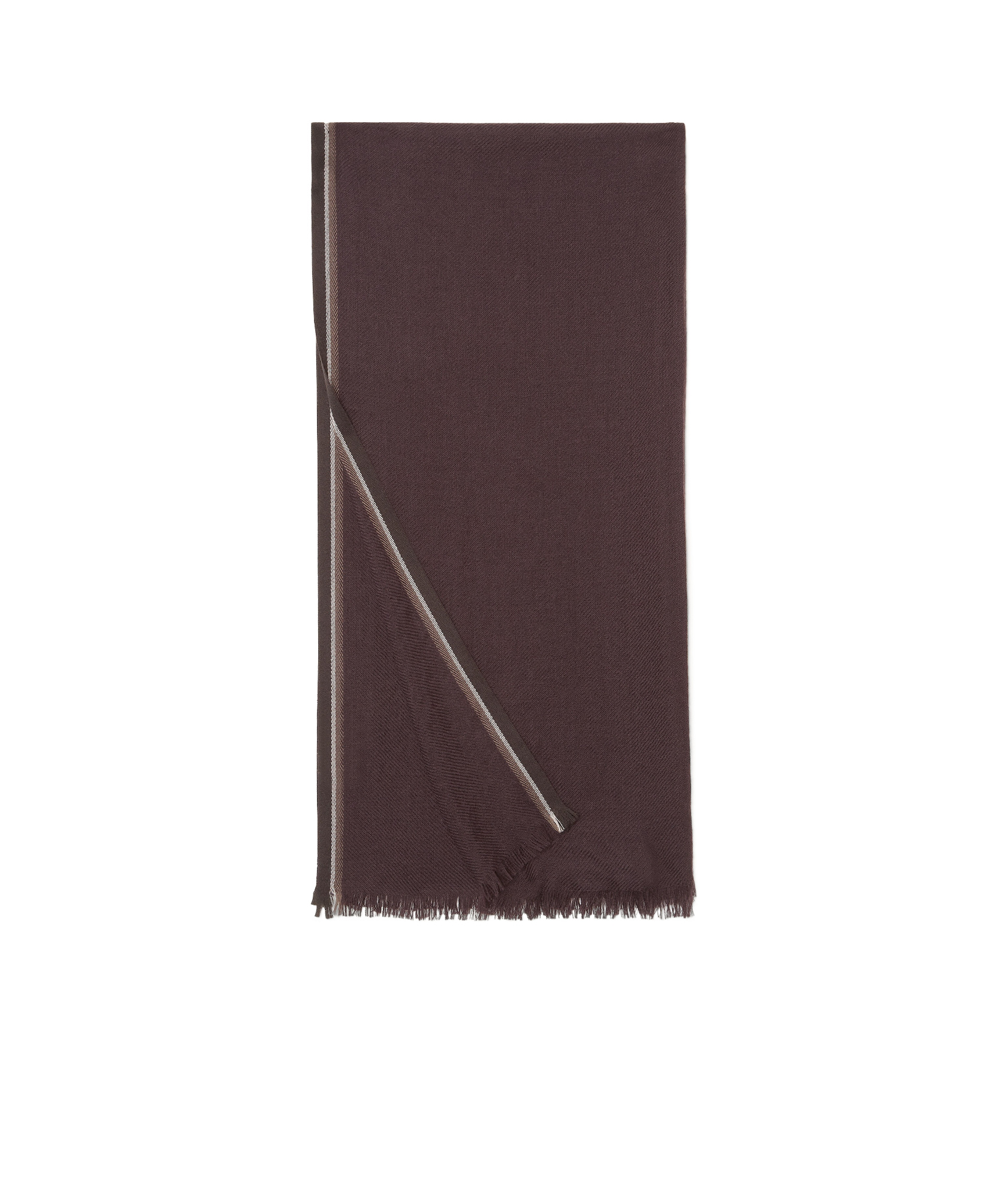 Loro Piana Fringed Scarf In Purple