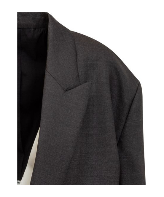 Philosophy Di Lorenzo Serafini Tropical Wool Oversize Blazer In Black