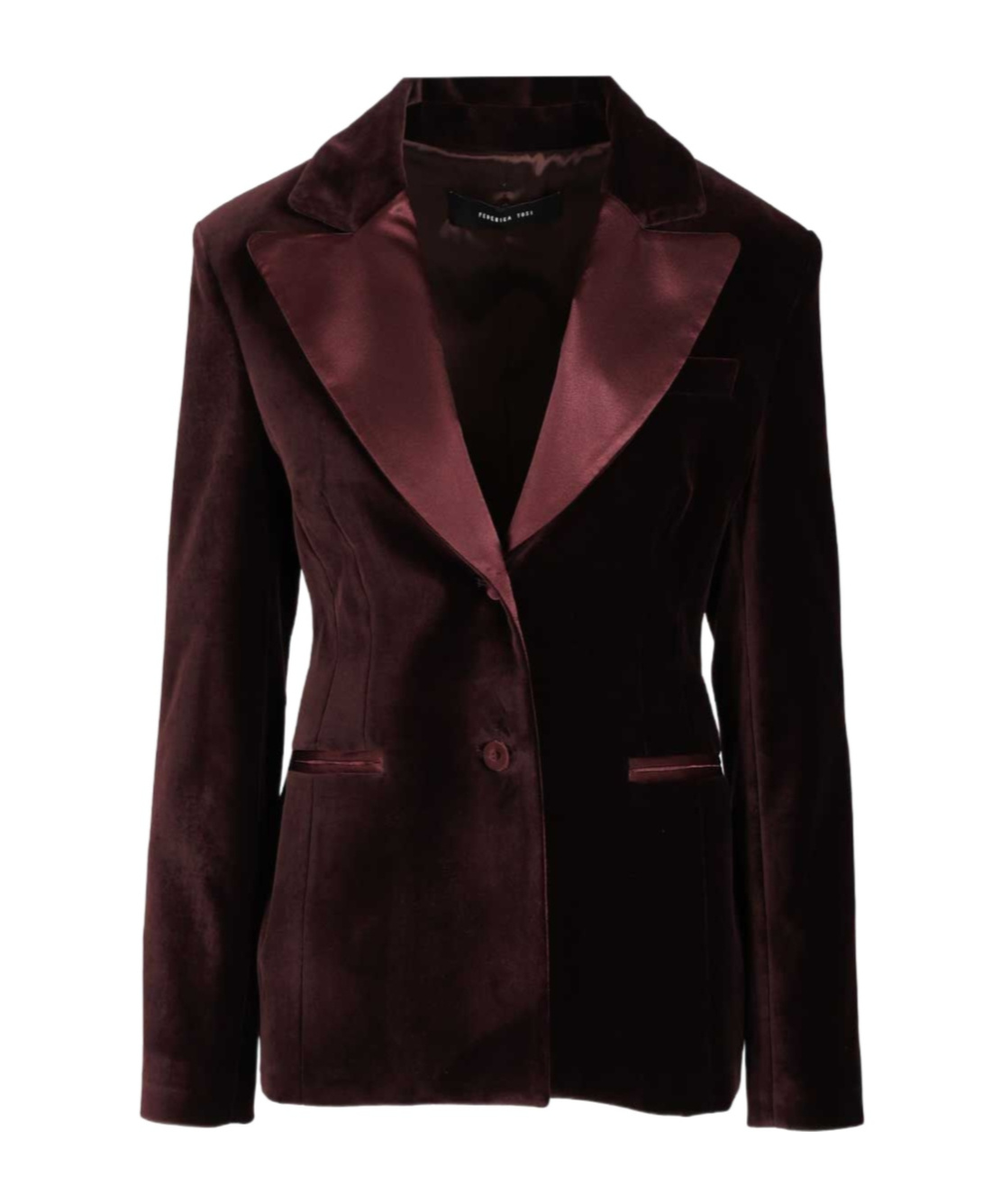 Federica Tosi Giacca Paralume Velluto Pontoglio Jackets Bordeaux In Burgundy