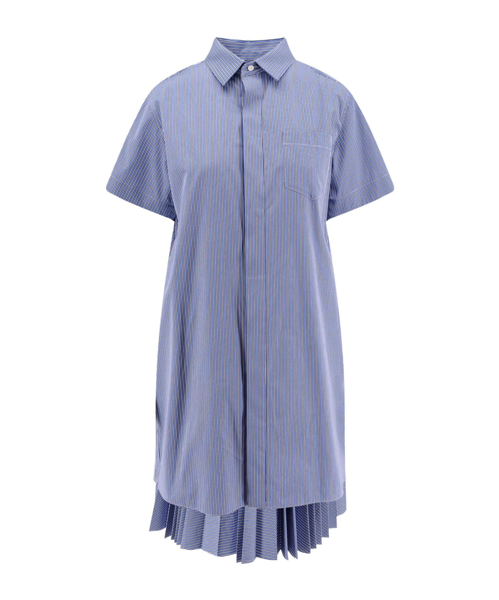 Sacai Midi Dress In Blue