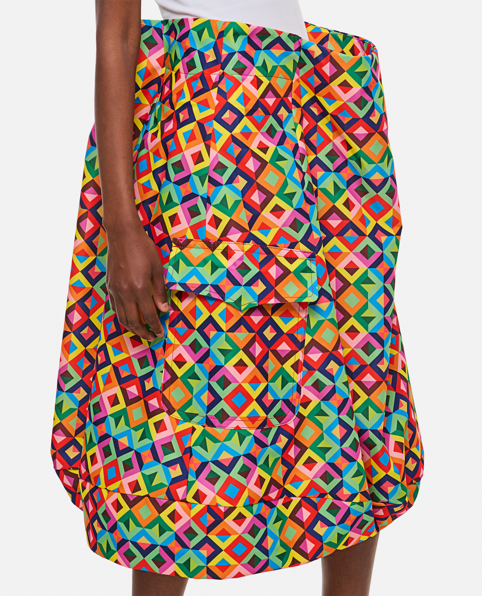 COMME DES GARÇONS COMME DES GARÇONS GEOMETRIC PRINTED SKIRT